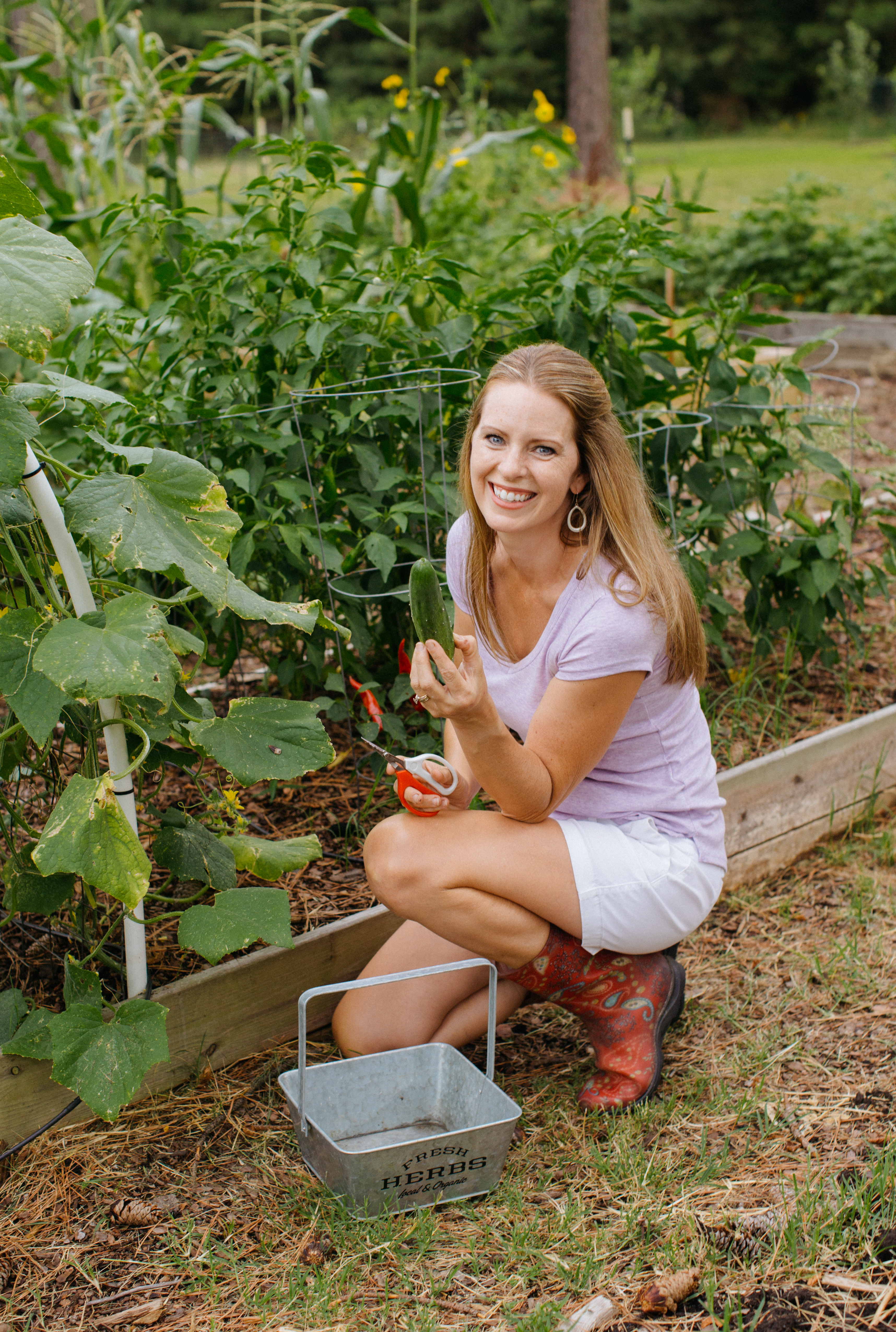 Jill McSheehy in garden